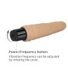 Wibrator dildo cyberskóra Xtreme Feel Cyberskin Vibrator 19cm